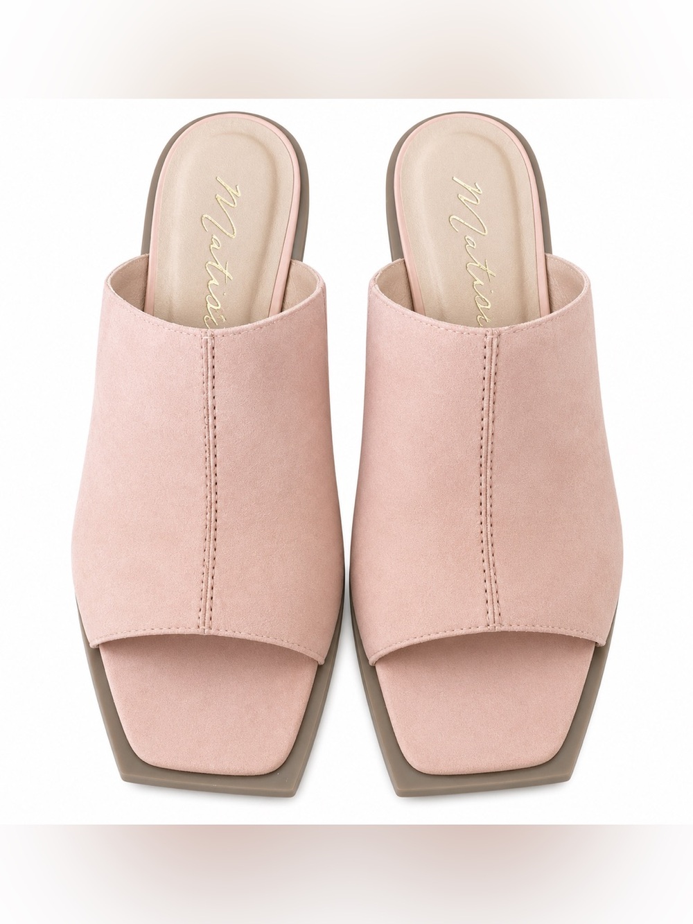 Matisse Lillie blush wedge slide sandal size 9‎